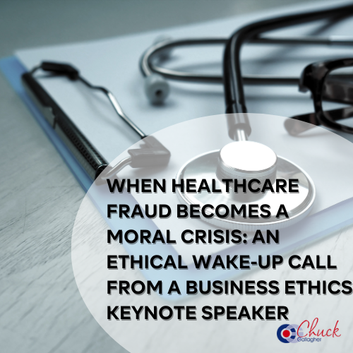 When Healthcare Fraud Becomes a Moral Crisis: An Ethical Wake-Up Call from a Business Ethics Keynote Speaker