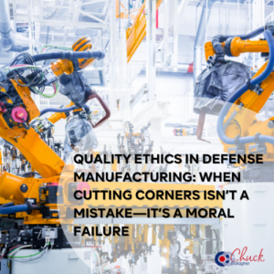 Quality Ethics in Defense Manufacturing When Cutting Corners Isn’t a Mistake—It’s a Moral Failure