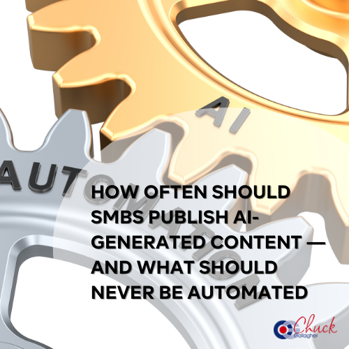 How Often Should SMBs Publish AI-Generated Content — And What Should Never Be Automated