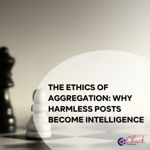 The Ethics of Aggregation: Why Harmless Posts Become Intelligence